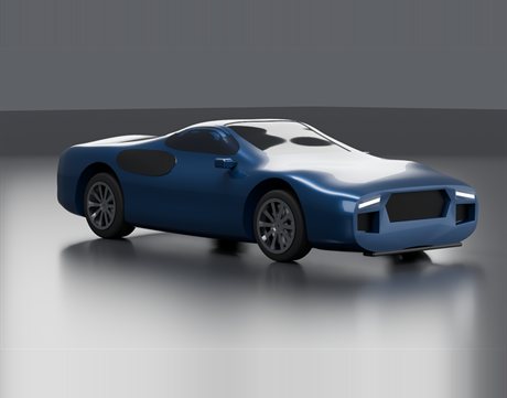 Miniatura de coche deportivo Car Sport en azul