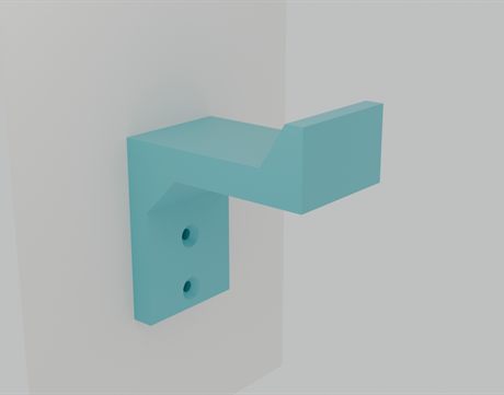 Gancho para auriculares atornillado a la pared